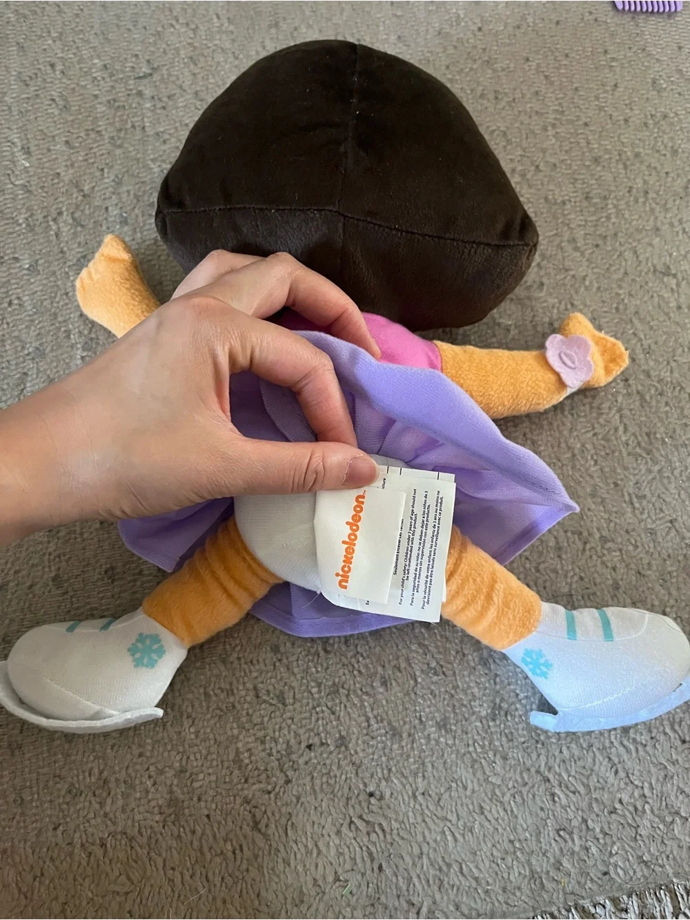 Dora the Explorer Purple Snowflake Plush Doll & Mini Doll Set